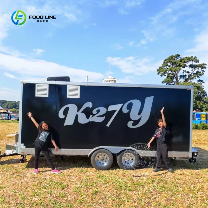 Mobile Coffee Van Equipment - รถพ่วงขายกาแฟเคลื่อนที่ใหม่ รถเข็นขายอาหารและรถพ่วงขายอาหารพร้อมอุปกรณ์ครบครัน รถขายพิซซ่า ไอศกรีม ฮอทดอก รถขายอาหาร