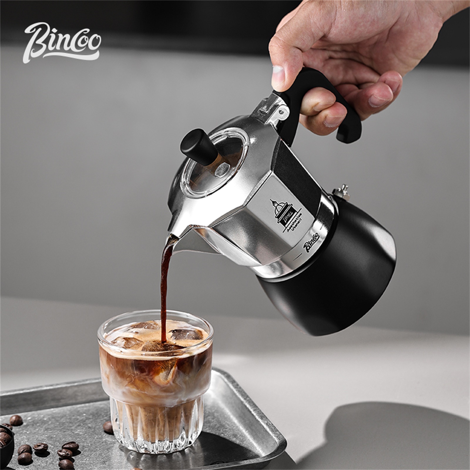 Coffee Equipment Machine - BINCOO วาล์วคู่ Moka Pot,Espresso Extraction เครื่องชงกาแฟแบบพกพาเครื่อง