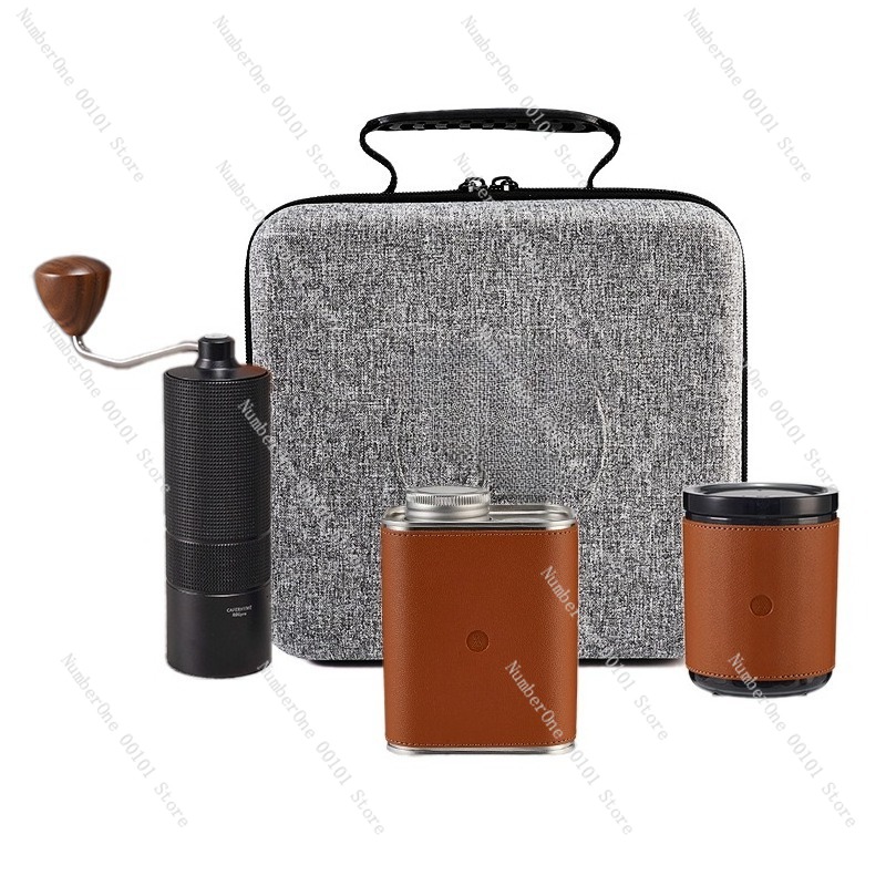 Coffee Equipment Pour Over - ชุดกาต้มกาแฟแบบพกพาสำหรับตั้งแคมป์กลางแจ้ง ทำจากสแตนเลส พร้อมอุปกรณ์ชงกาแฟแบบดริป