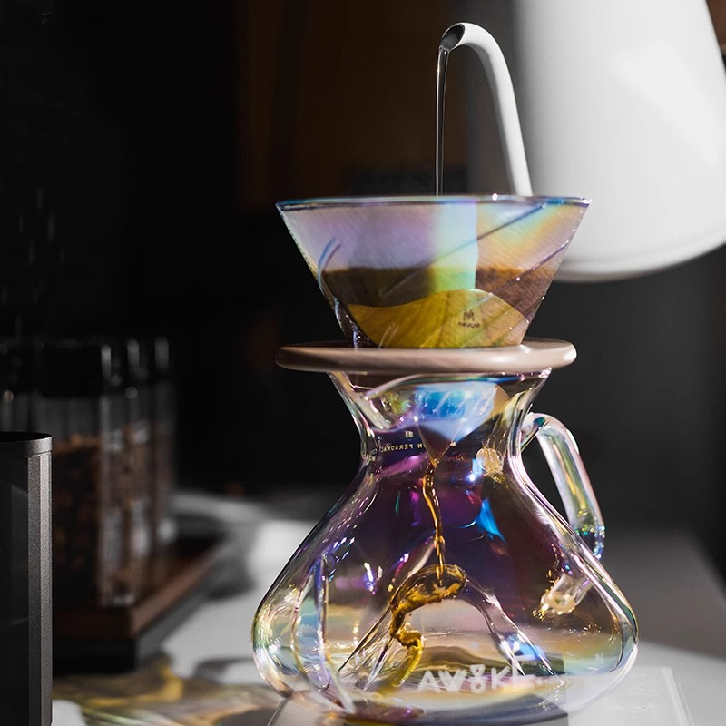 Coffee Equipment Pour Over - ชุดชงกาแฟดริปแบบ Pour Over พร้อมแก้วเซิร์ฟกาแฟ และกระดาษกรอง V60