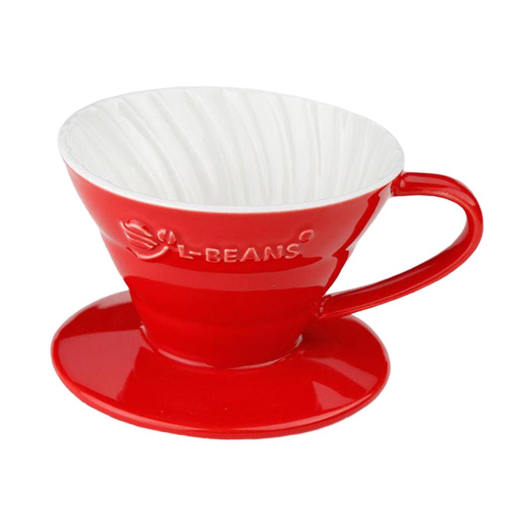 Coffee Equipment Pour Over - กรองกาแฟเซรามิกแบบใช้ซ้ำได้ อุปกรณ์ชงกาแฟเอสเพรสโซ สำหรับร้านกาแฟ