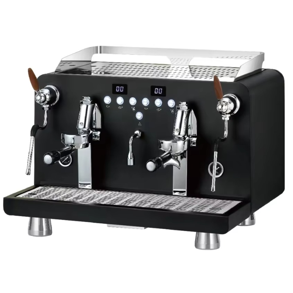 Coffee Equipment For Business - เครื่องชงกาแฟเอสเพรสโซ, เครื่องชงกาแฟอัตโนมัติ 2 หัวชง, อุปกรณ์บาริสต้าสำหรับคาปูชิโนแบบอิตาเลียนสำหรับธุรกิจร้านกาแฟ, ระดับเชิงพาณิชย์