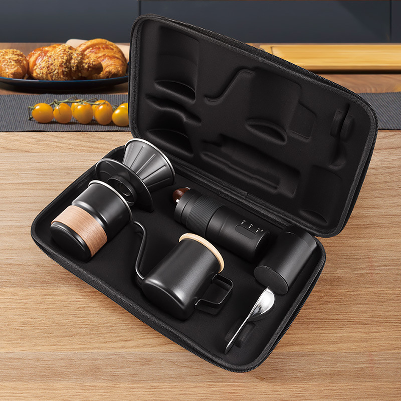 Coffee Equipment Gift Set - ชุดกาแฟดริปแบบพกพา เครื่องชงกาแฟแบบพกพา อุปกรณ์ชงกาแฟสำหรับตั้งแคมป์กลางแจ้ง ชุดของขวัญครบชุด