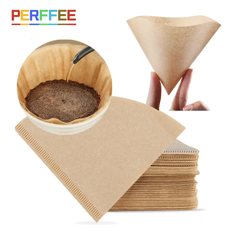 Coffee Equipment Machine - กระดาษกรอง 01 02 V รูปร่างถ้วยกาแฟกรองกระดาษ Barista