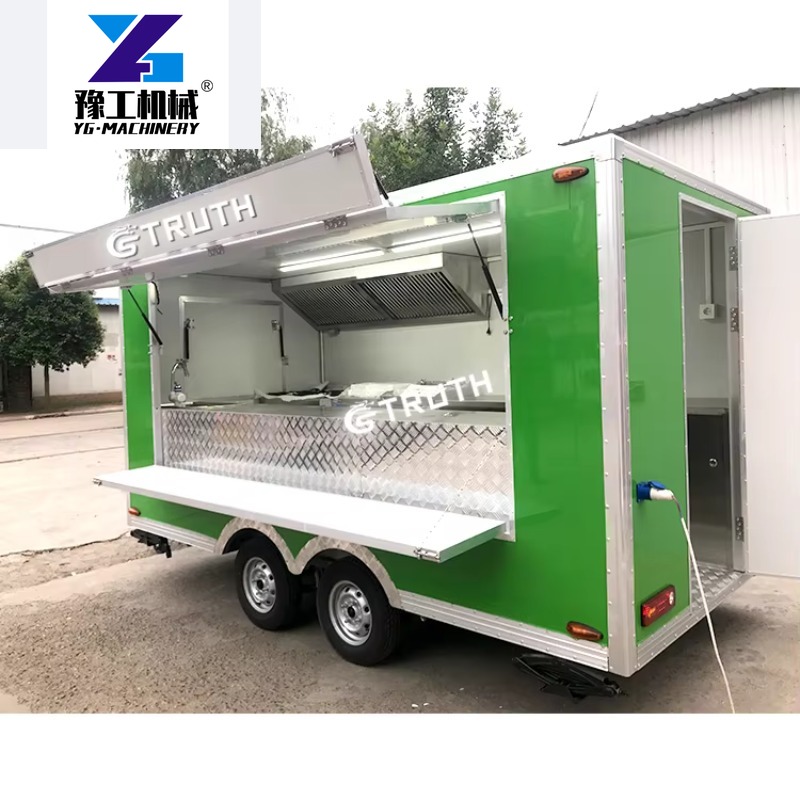 Coffee Equipment China - รถขายอาหารเคลื่อนที่แบบกำหนดเองได้ พร้อมอุปกรณ์ครบครันสำหรับขายไอศกรีม กาแฟ อาหารจีน บาร์บีคิว พิซซ่า