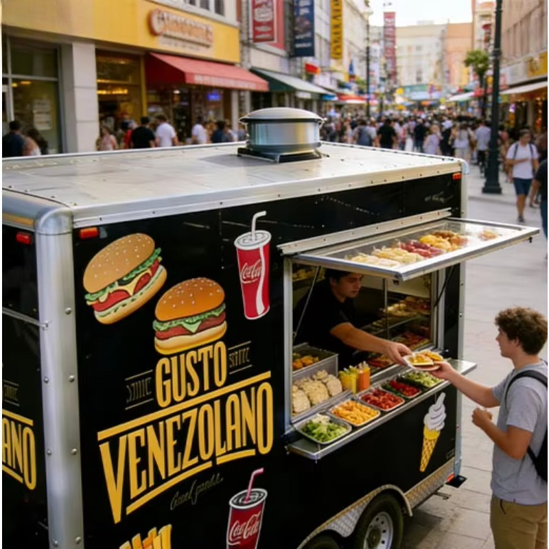 อุปกรณ์ร้านอาหารทรงสี่เหลี่ยม  - Mobile Coffee Van Equipment บทวิจารณ์และราคา