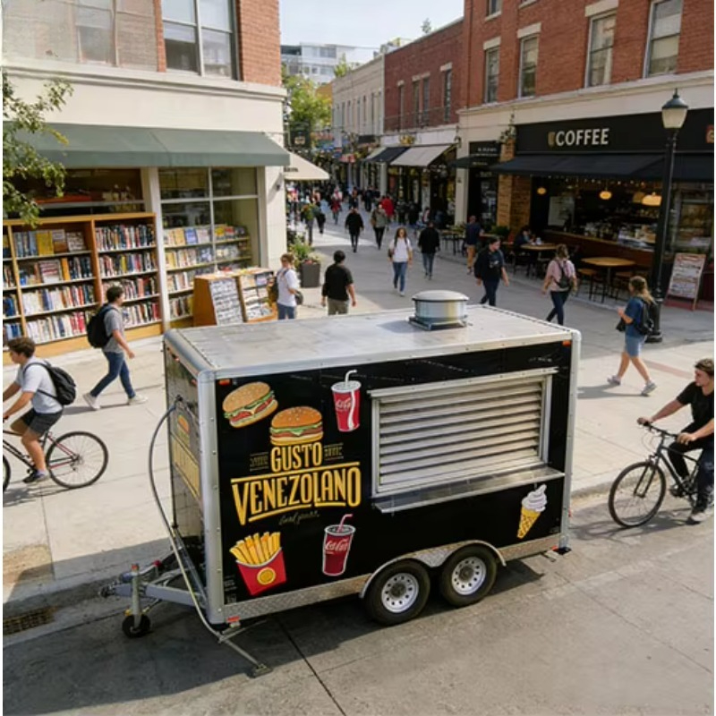 อุปกรณ์ร้านอาหารทรงสี่เหลี่ยม  - Mobile Coffee Van Equipment บทวิจารณ์และราคา