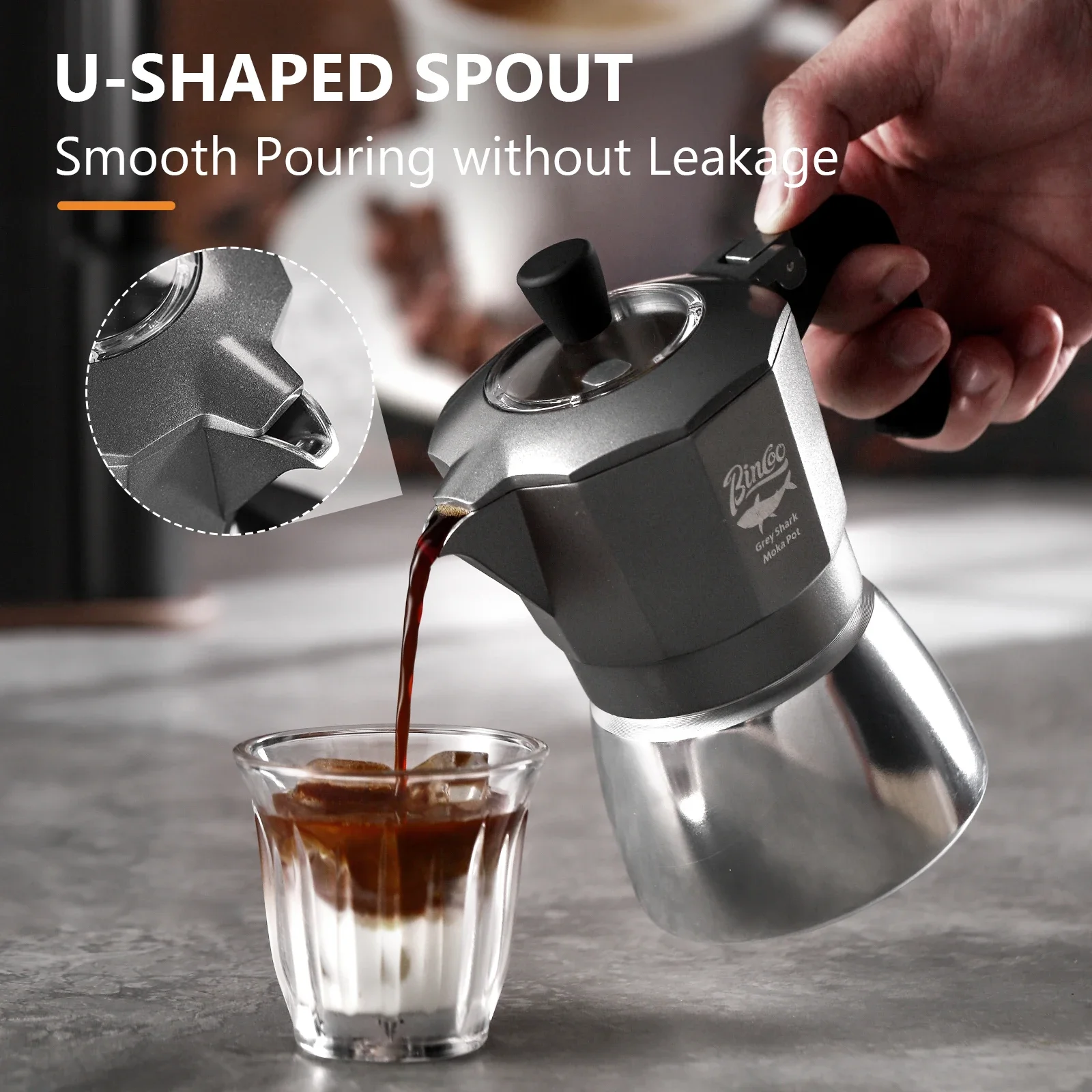 หม้อกาแฟโมก้าพอต Bincoo 2 ถ้วย - Coffee Equipment Machine บทวิจารณ์และราคา