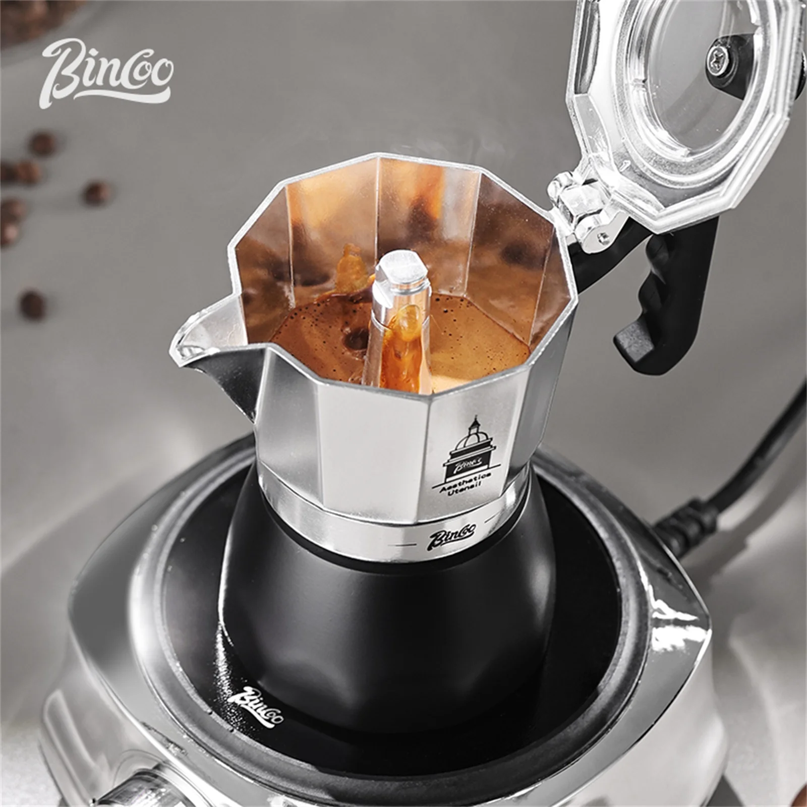 BINCOO วาล์วคู่ Moka Pot,Espre - Coffee Equipment Machine บทวิจารณ์และราคา