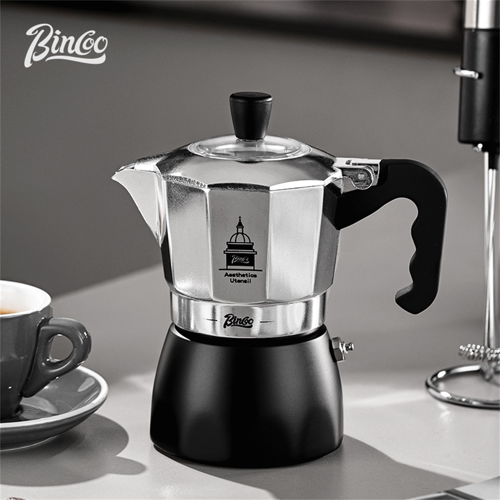 BINCOO วาล์วคู่ Moka Pot,Espre - Coffee Equipment Machine บทวิจารณ์และราคา