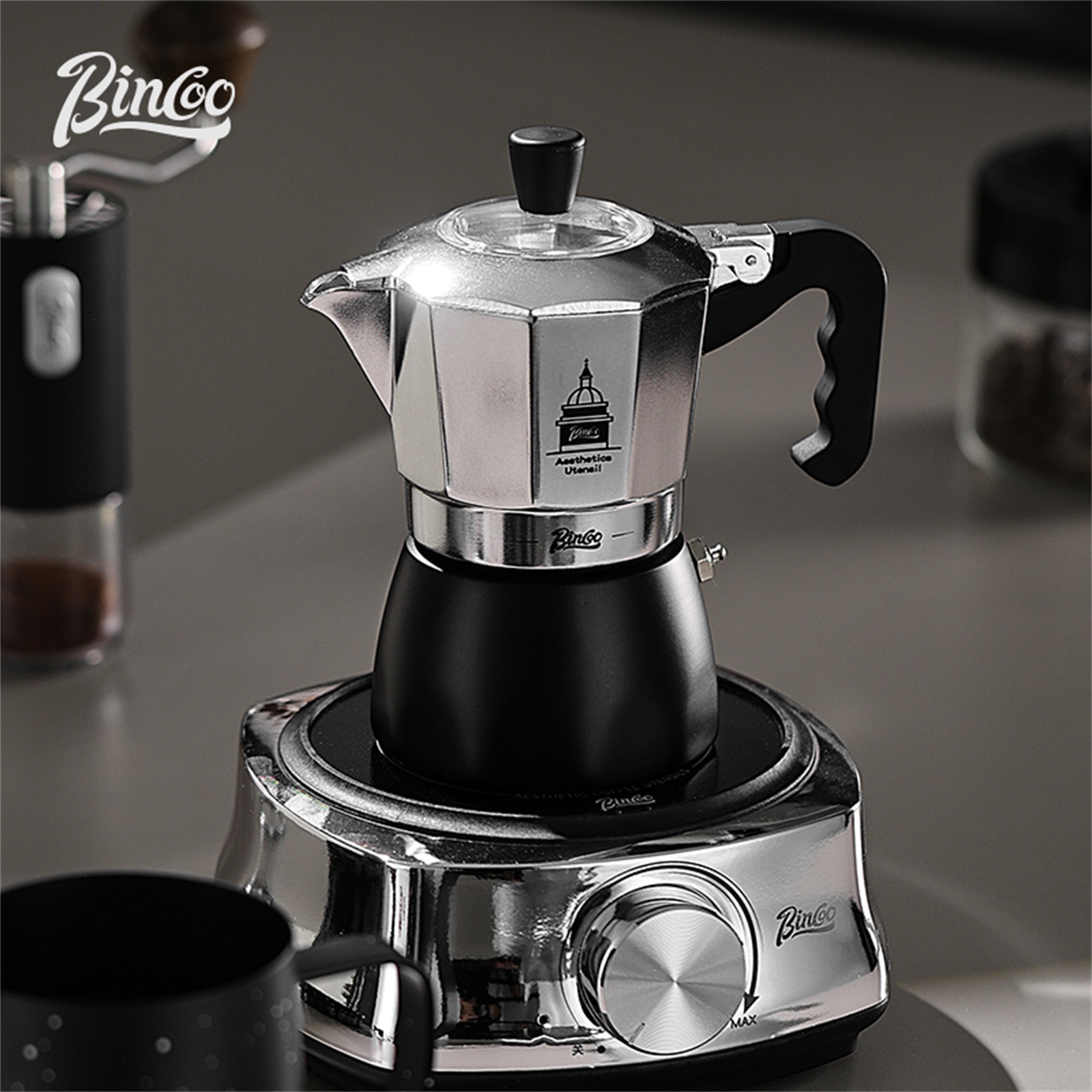 BINCOO วาล์วคู่ Moka Pot,Espre - Coffee Equipment Machine บทวิจารณ์และราคา