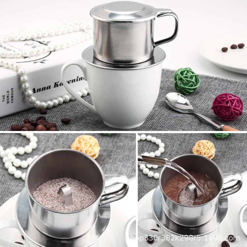 แก้วกรองกาแฟสแตนเลสแบบพกพา สำห - Coffee Equipment Machine บทวิจารณ์และราคา