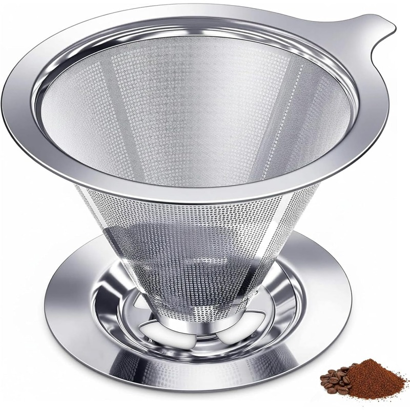 ที่กรองกาแฟแบบเท 304 สแตนเลสสต - Coffee Equipment Pour Over บทวิจารณ์และราคา