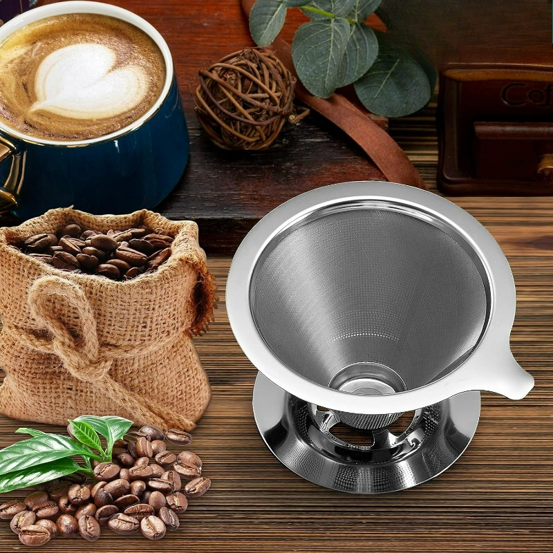ที่กรองกาแฟแบบเท 304 สแตนเลสสต - Coffee Equipment Pour Over บทวิจารณ์และราคา