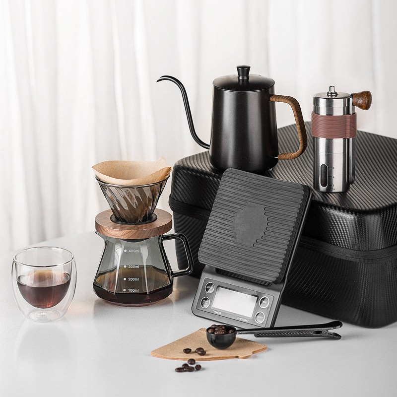 ชุดกาแฟชงมือ อุปกรณ์กาแฟสำหรับ - Coffee Equipment Gift Set บทวิจารณ์และราคา