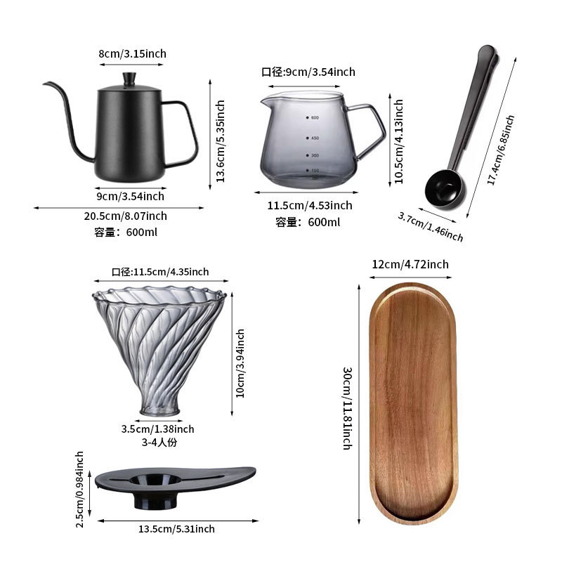 ชุดกาแฟแบบพกพา ชุดหม้อกาแฟสำหร - Coffee Equipment Kit บทวิจารณ์และราคา