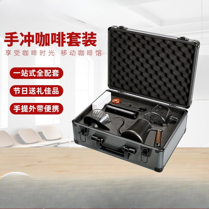 ชุดอุปกรณ์ชงกาแฟพกพาแบบมือหมุน - Coffee Equipment Gift Set บทวิจารณ์และราคา