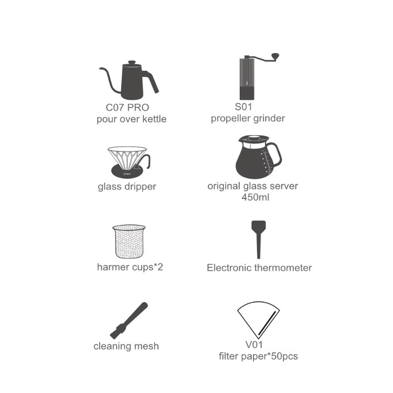 ชุดอุปกรณ์ชงกาแฟสำหรับร้านกาแฟ - Coffee Equipment Gift Set บทวิจารณ์และราคา