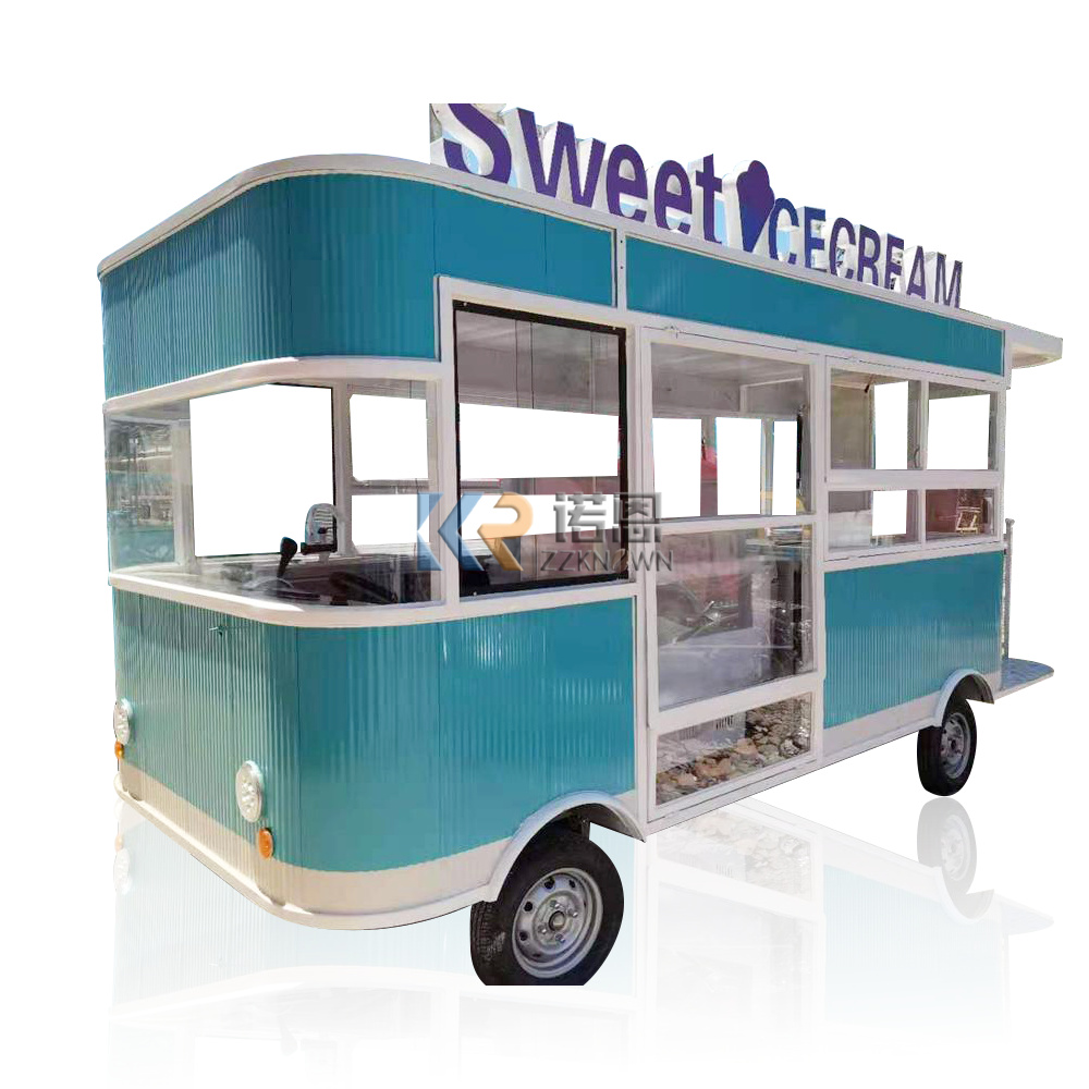 ในสต็อก 5M รถบรรทุกอาหารมือถือ - Mobile Coffee Van Equipment บทวิจารณ์และราคา