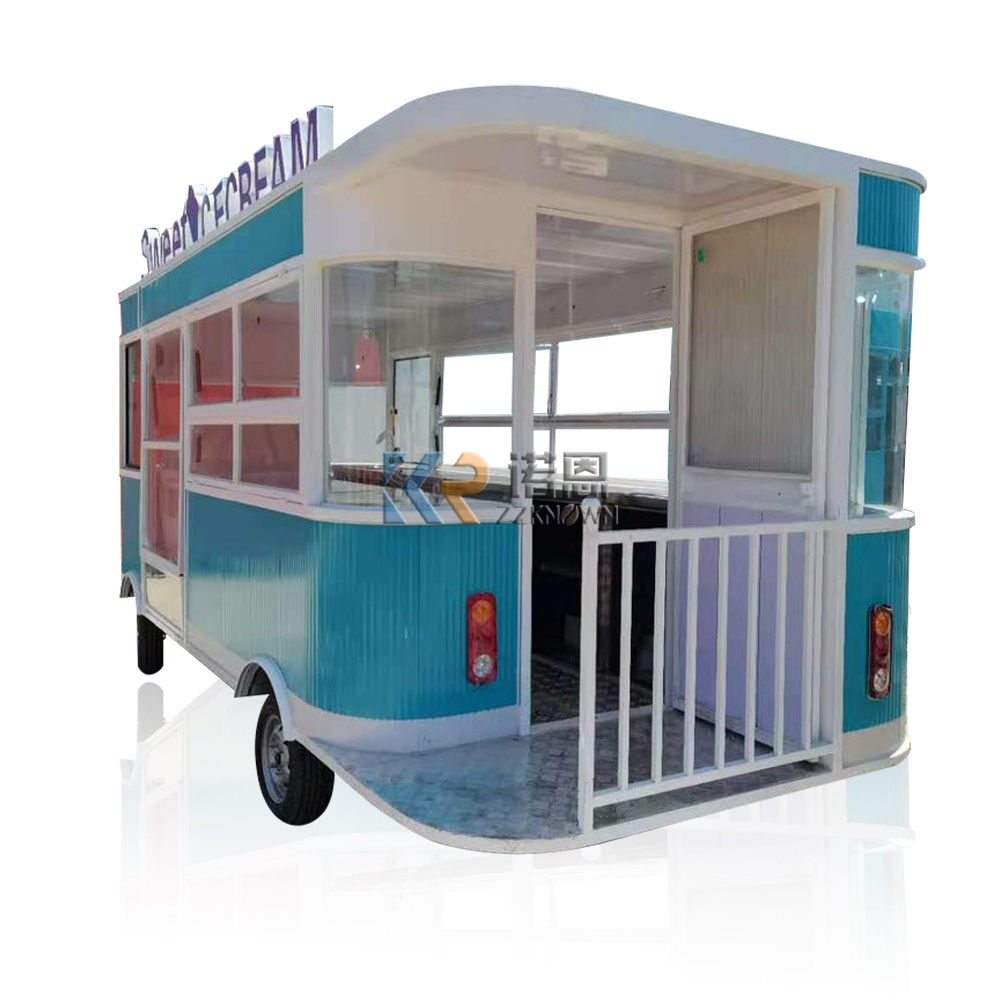 ในสต็อก 5M รถบรรทุกอาหารมือถือ - Mobile Coffee Van Equipment บทวิจารณ์และราคา