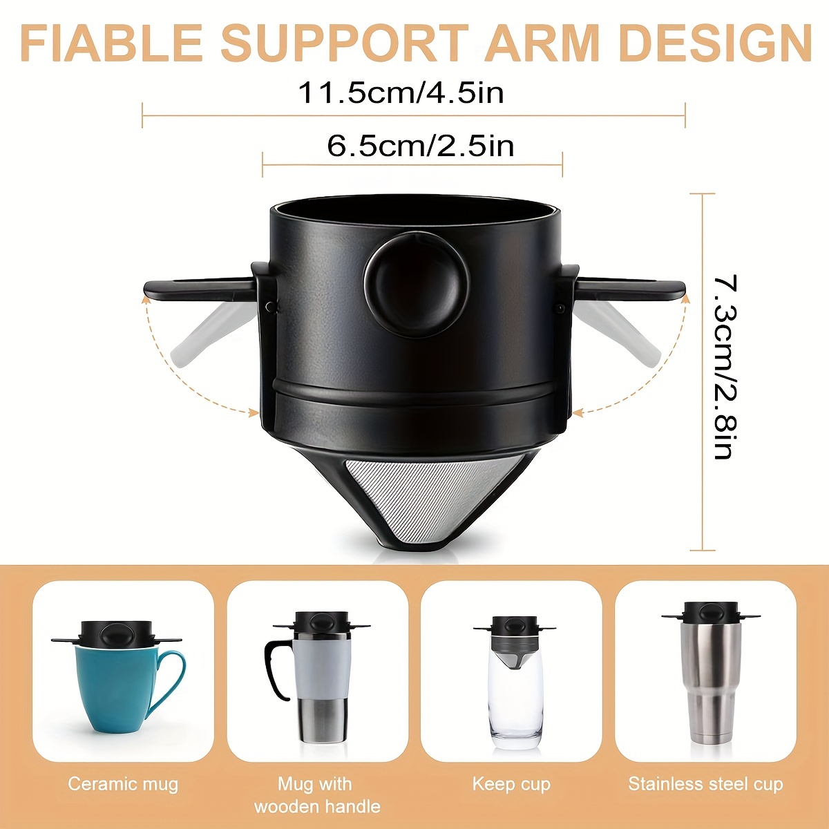 ที่กรองกาแฟแบบพกพาตัวกรองเครื่ - Coffee Equipment Pour Over บทวิจารณ์และราคา